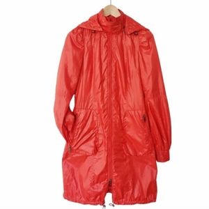 Mackage Portable Rain Jacket Red with Hood
